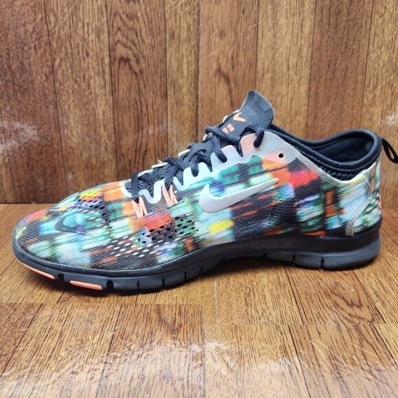 Nike Free 5.0 TR Fit 4 City Lights Women’s Running Shoes Size 9.5 Black Multi - Picture 8 of 13